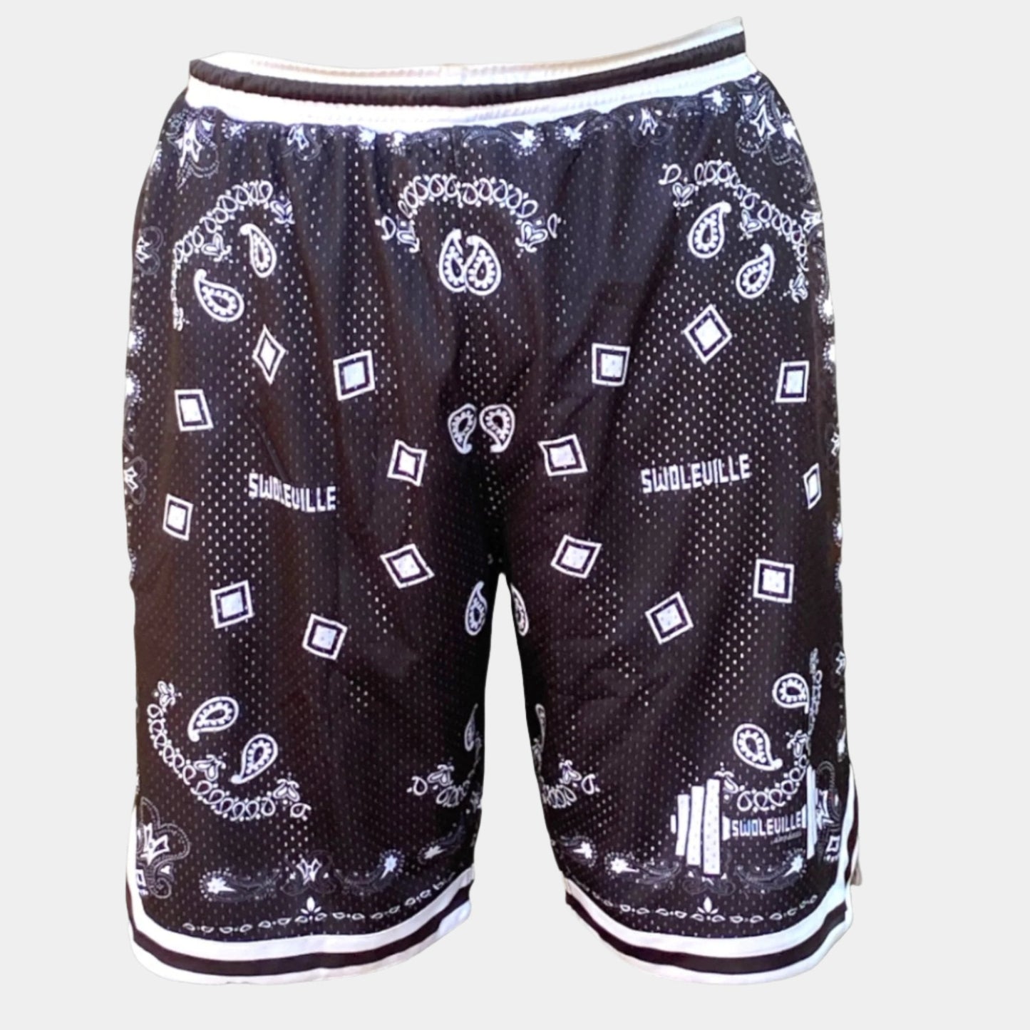 Paisley Print Basketball Shorts - Swoleville Apparel