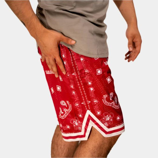 Paisley Print Basketball Shorts - Swoleville Apparel