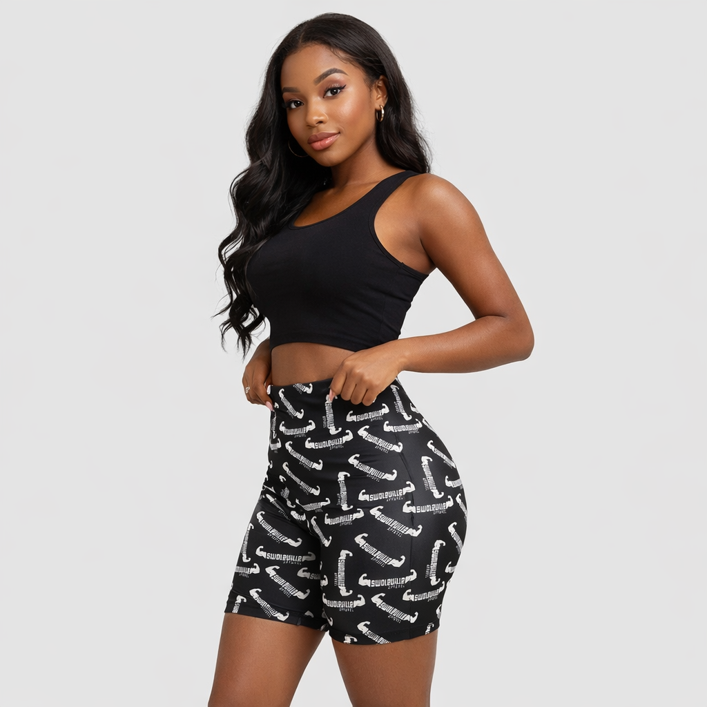 Swoleville All Over Biker Shorts – Comfortable & Stylish Performance Fit
