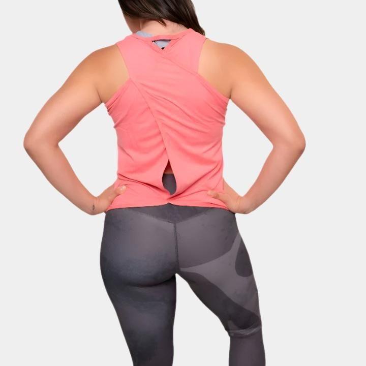 Cross Over Tank Top – Women’s Stylish Crossover Workout Tank | Gym, Yoga & Athleisure Wear-1