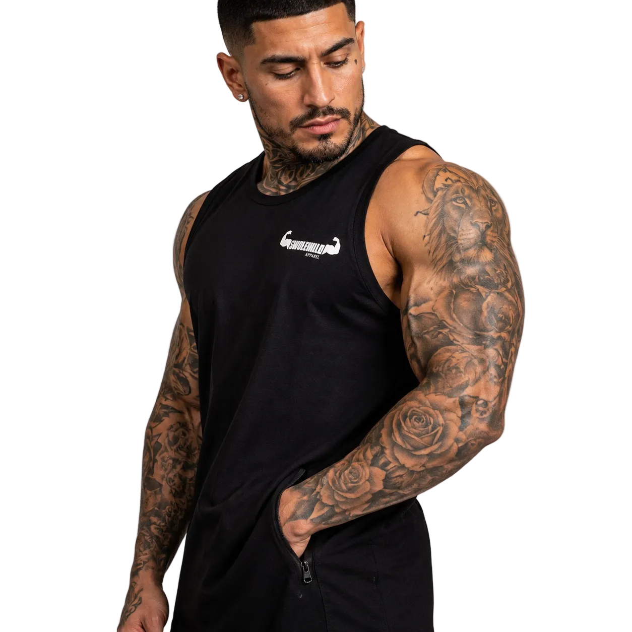Sleeveless Tee with Side Pockets – Comfortable & Functional Activewear