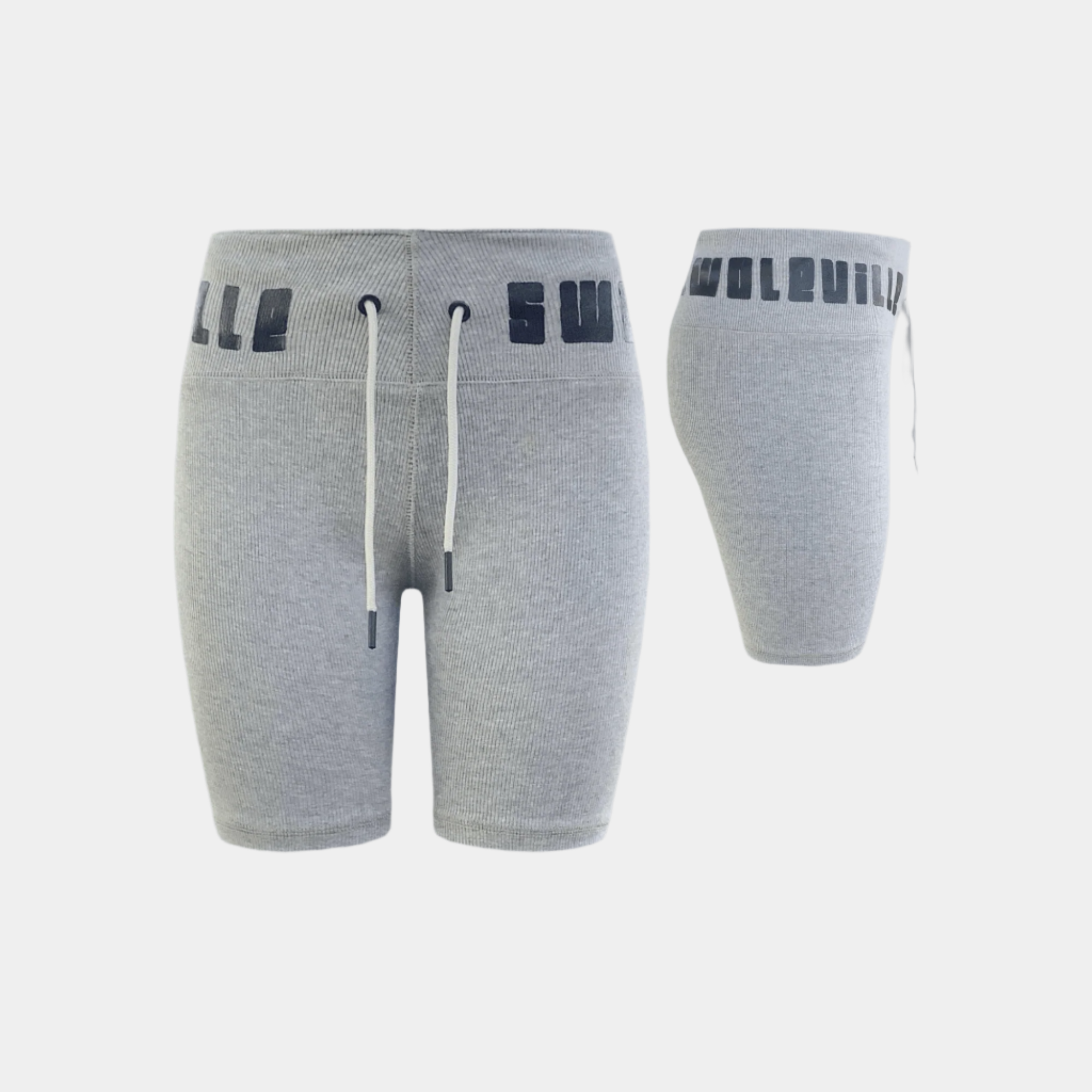 Large Print Ribbed Walking Shorts – Stylish & Comfortable Active Shorts