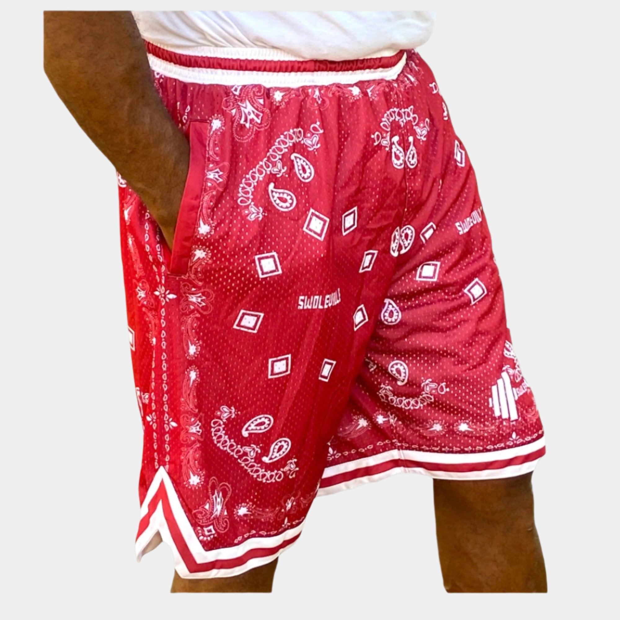 Paisley Print Basketball Shorts – Lightweight Athletic Shorts for Men & Women | Sports, Training & Streetwear-1