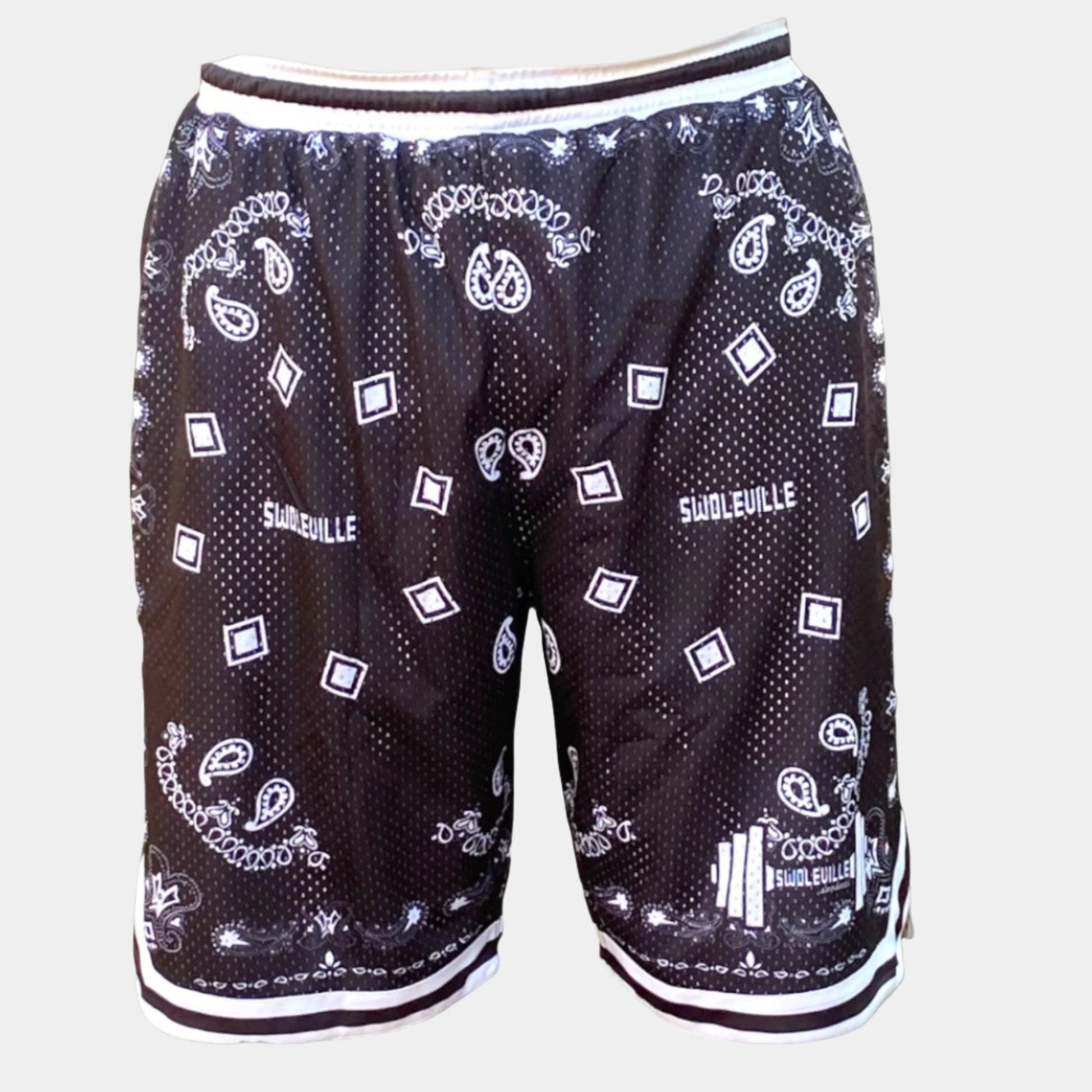 Paisley Print Basketball Shorts - Swoleville Apparel
