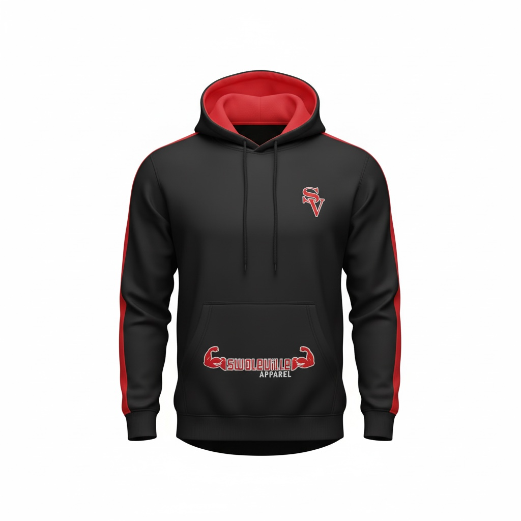 Fleece Swoleville Hoodie – Premium Warm Athletic Hoodie | Soft Gym & Streetwear Pullover