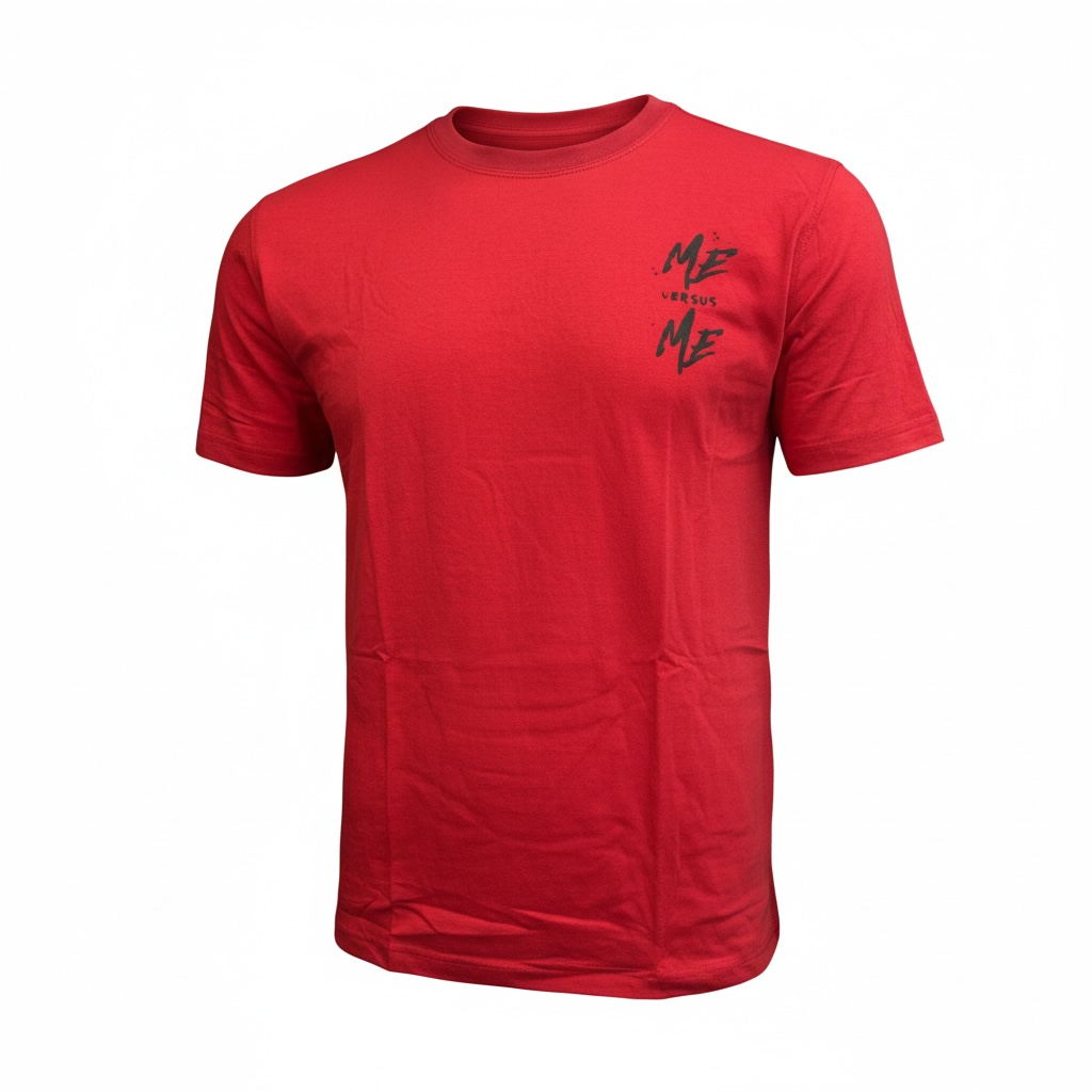 Me Verse Me Graphic T-Shirt – Motivational Fitness Tee | Bold Gym & Streetwear Mindset Shirt