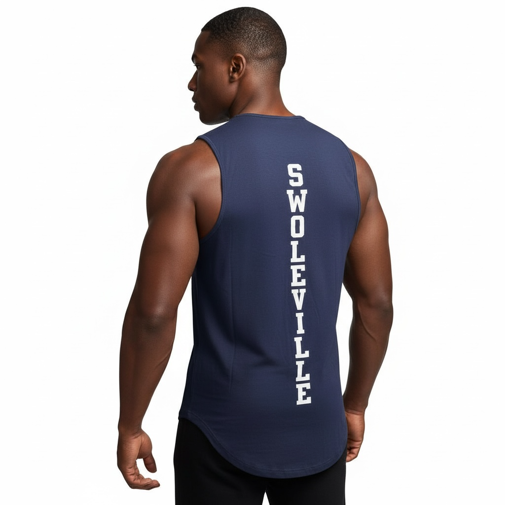 Swoleville Muscle Shirt – Sleeveless Gym Tank for Men | Bodybuilding, Training & Activewear