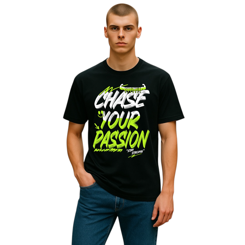 Chase Your Passion Graphic Tee- Shirt