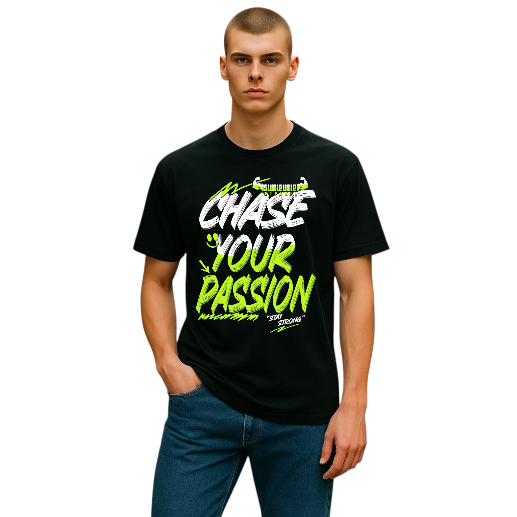 Chase Your Passion Graphic Tee- Shirt