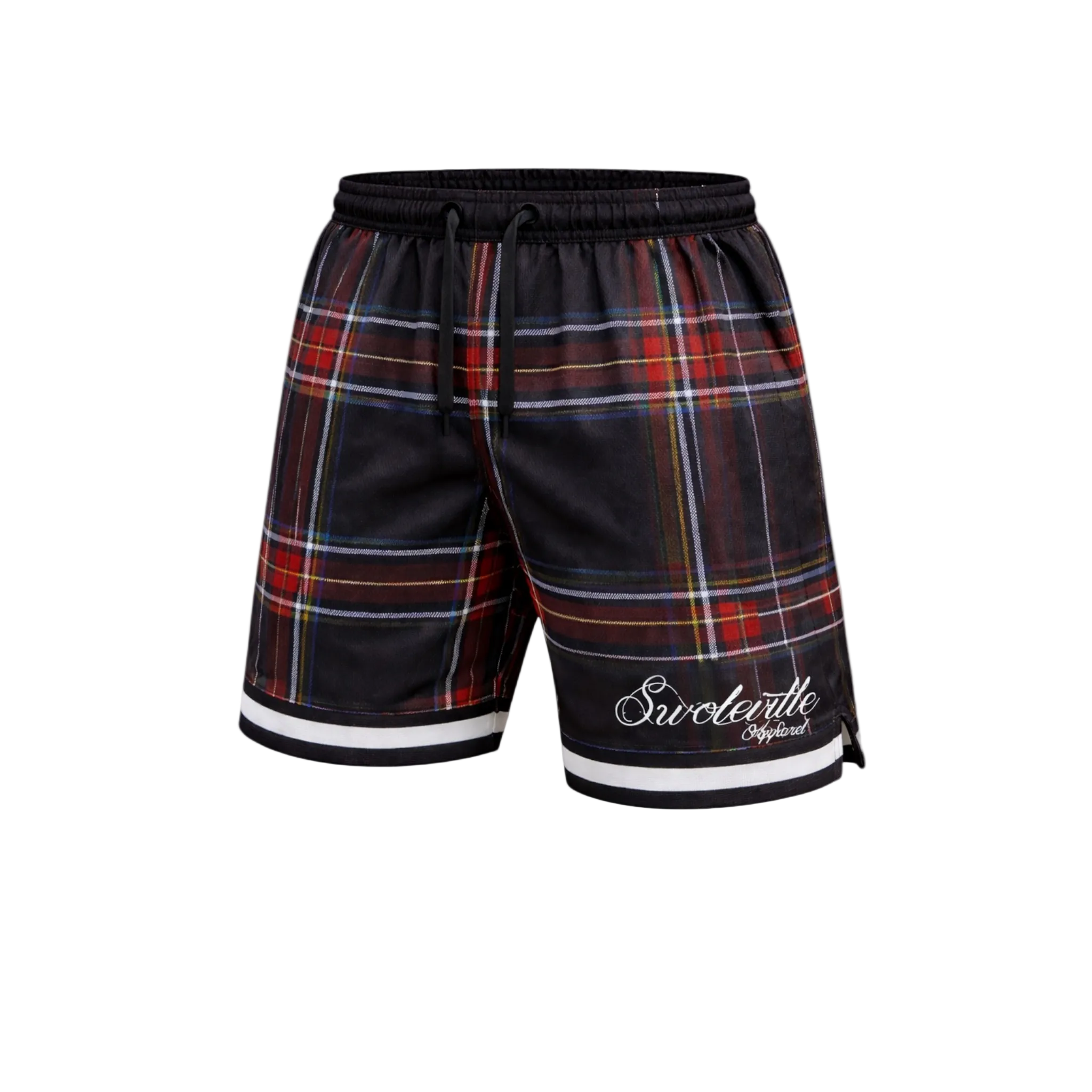 Plaid Swoleville Shorts – Stylish Gym & Casual Active Shorts