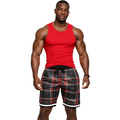 Plaid Swoleville Shorts – Stylish Gym & Casual Active Shorts