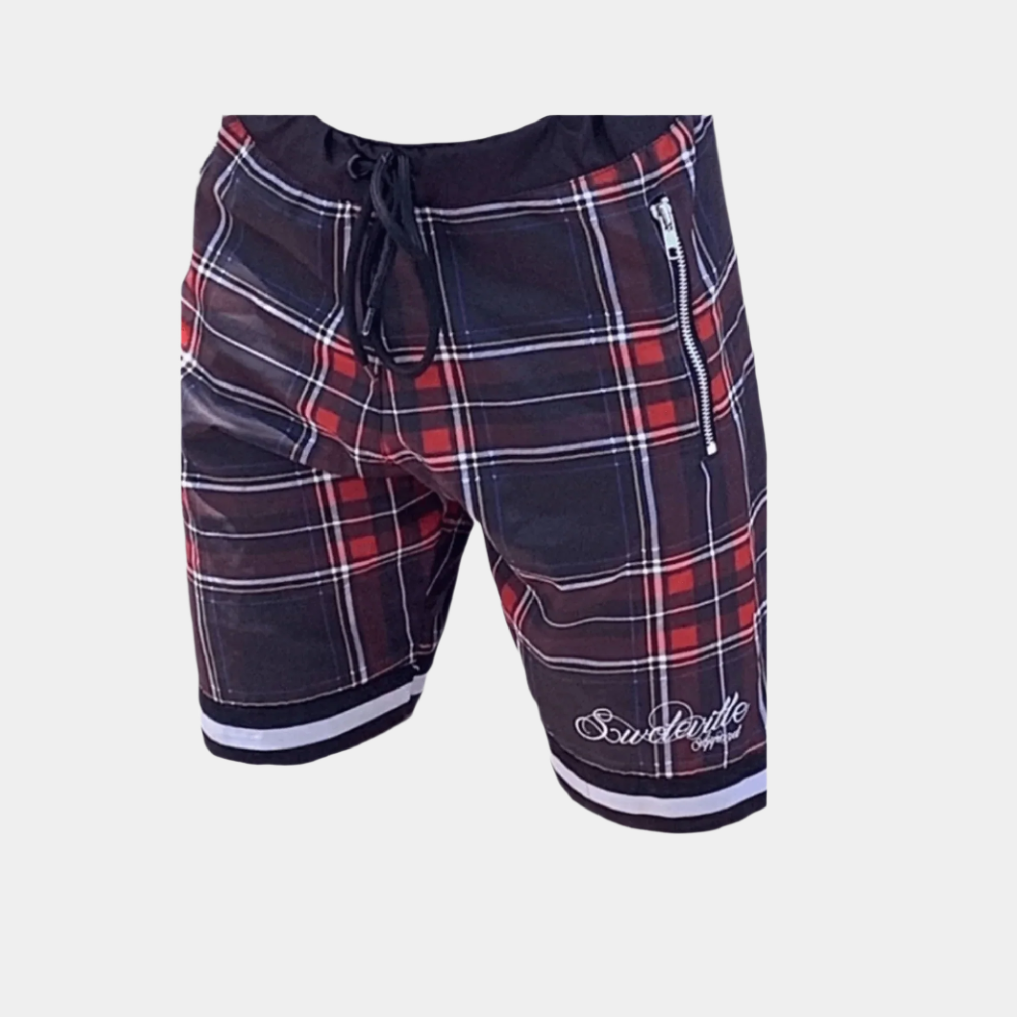 Plaid Swoleville Signature Shorts – Stylish & Comfortable Active Shorts-1