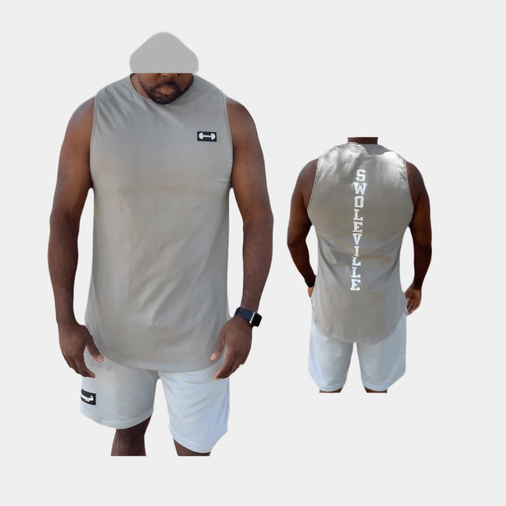 Swoleville Muscle Shirt – Sleeveless Gym Tank for Men | Bodybuilding, Training & Activewear-1