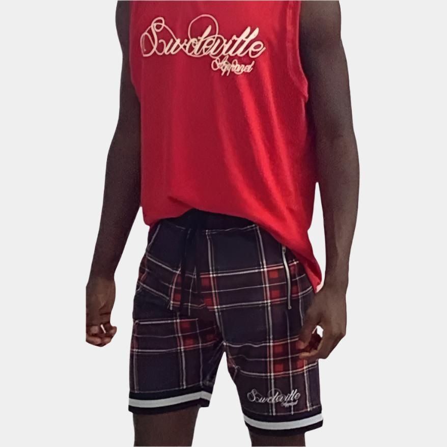 Plaid Swoleville Signature Shorts – Stylish & Comfortable Active Shorts
